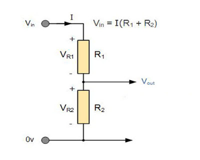 Rangkaian seri resistor pembagi tegangan