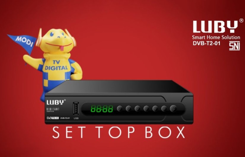 Cara Pasang Set Top Box Luby ke TV Tabung