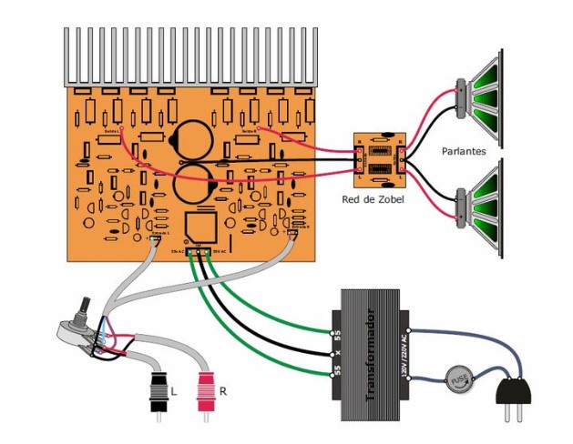 Skema Power Amplifier Quasi PNP